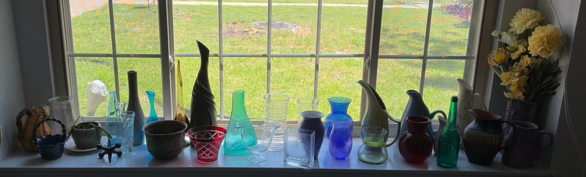 Collection of Decorative Glassware, Vases, and Ceramic Containers - image 1 of 10