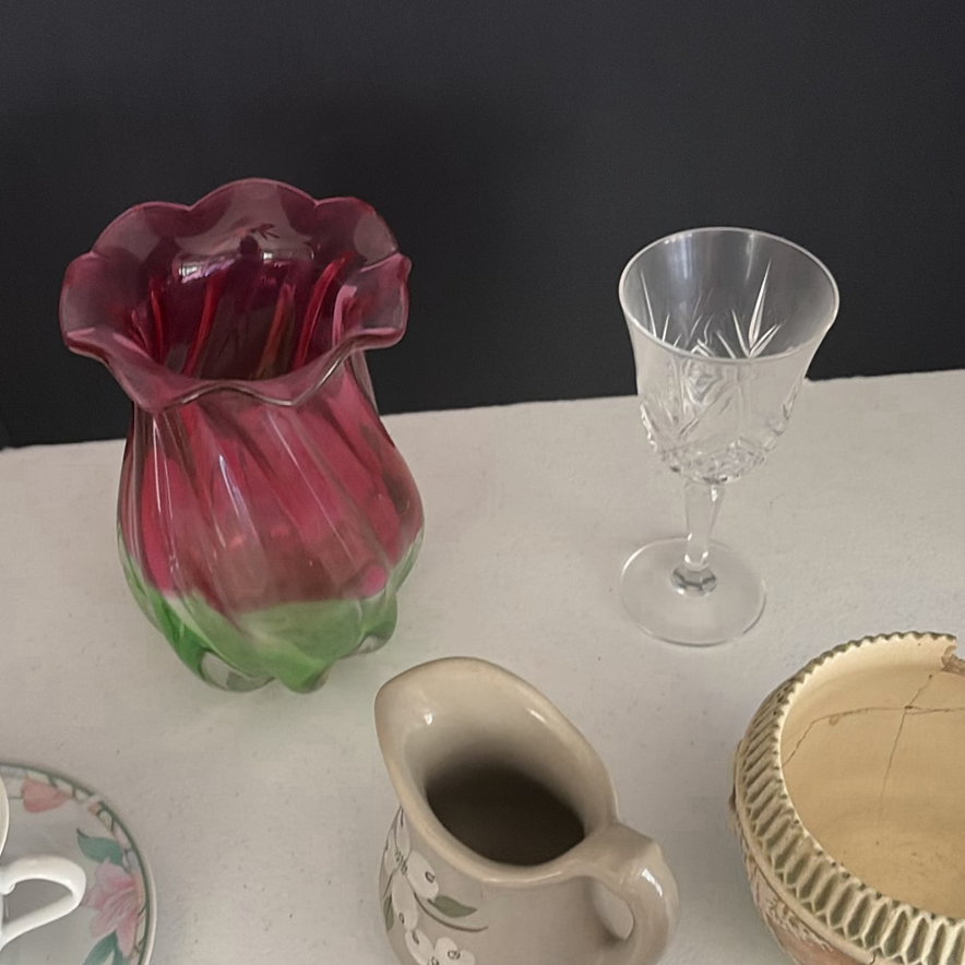 Assorted Ceramic and Glass Serveware and Decorative Pieces - image 7 of 19