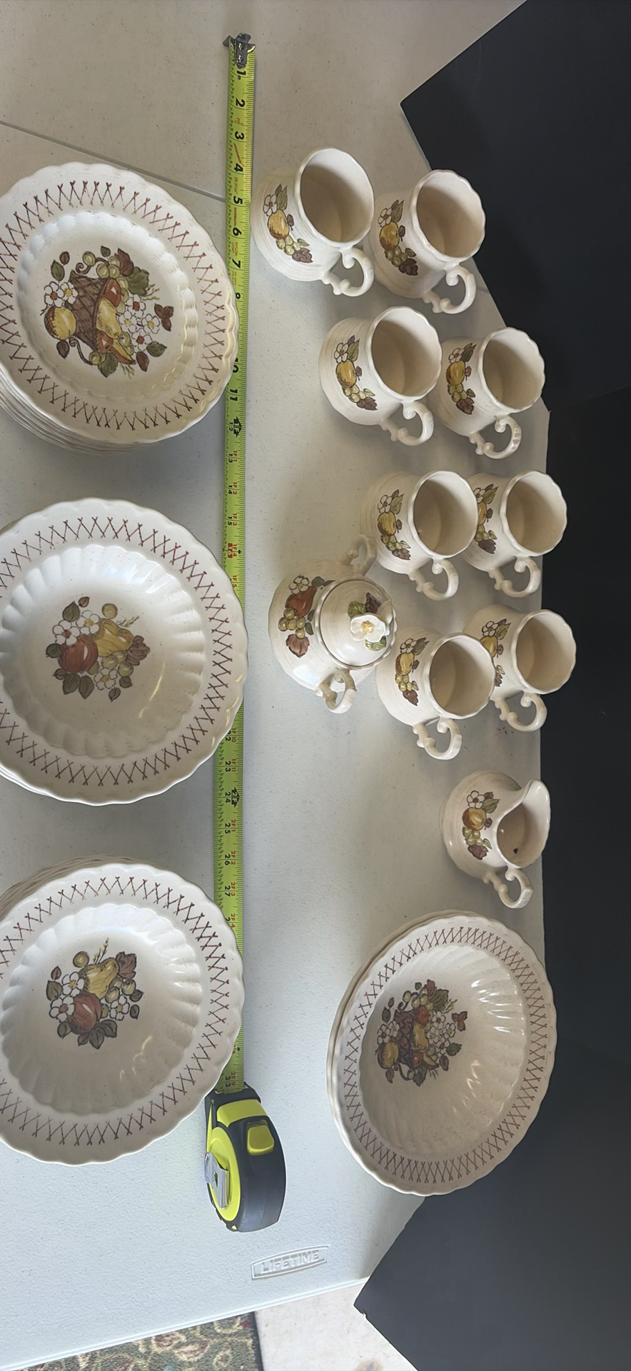 Metlox Vernon Ware California Ceramic Plates and Saucers Set - image 6 of 17