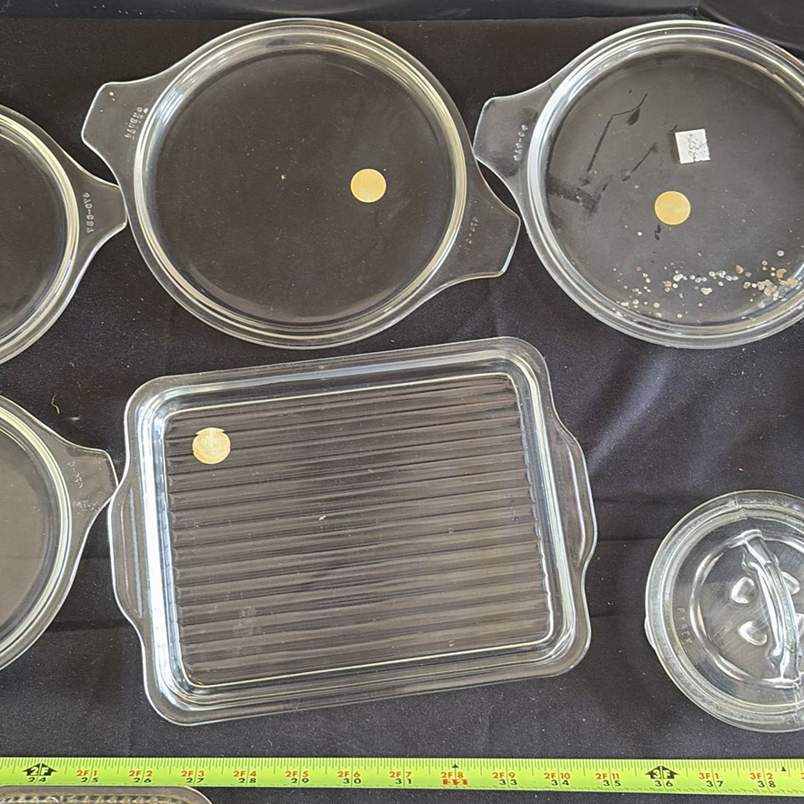 Collection of Clear Glass Serving Dishes and Lids - image 9 of 12