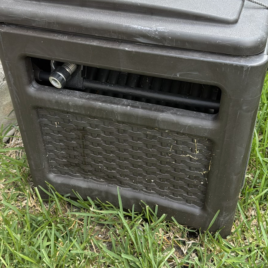 Outdoor Hose Reel Box, Side Table, and Garden Figurines - image 2 of 7