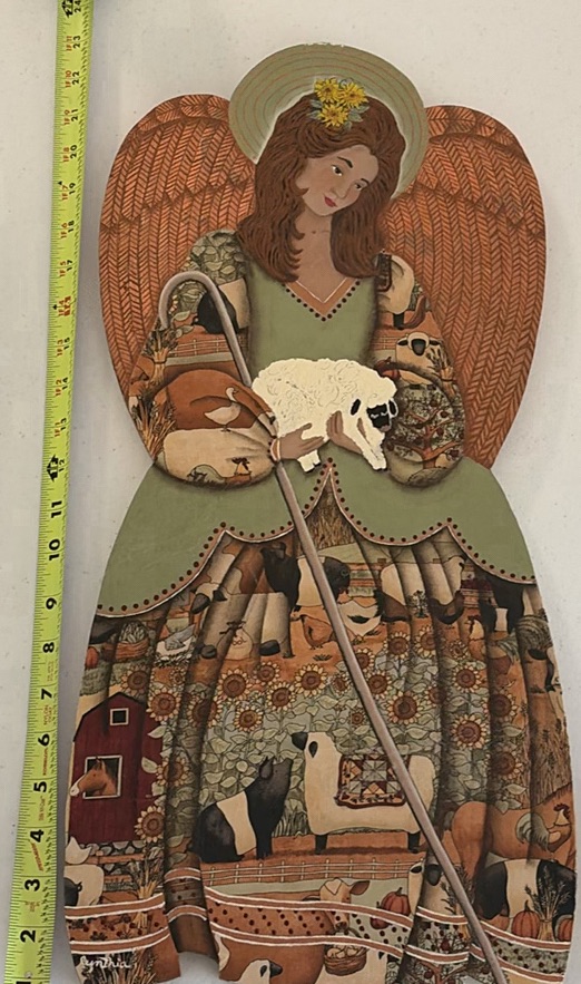 Decorative Wall Art, Mirror, and Angel Figurine - image 8 of 13