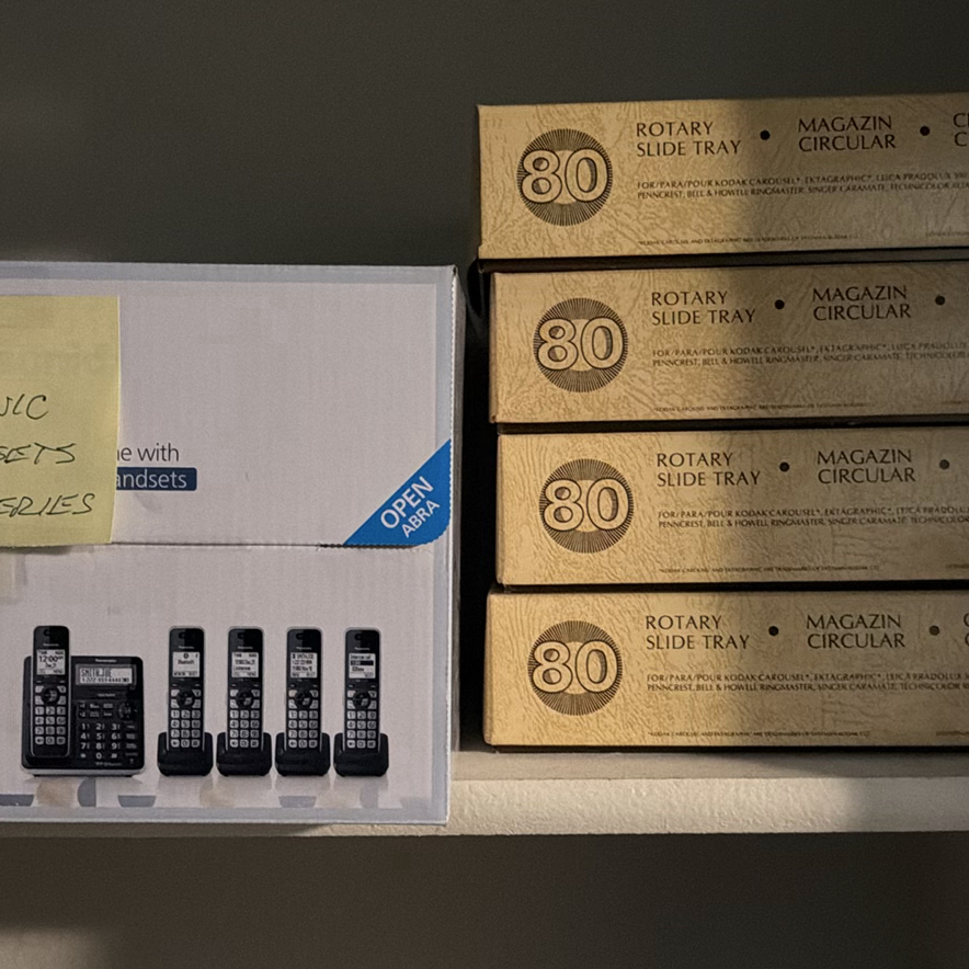 Panasonic Cordless Telephone System and Rotary Slide Trays - image 1 of 5