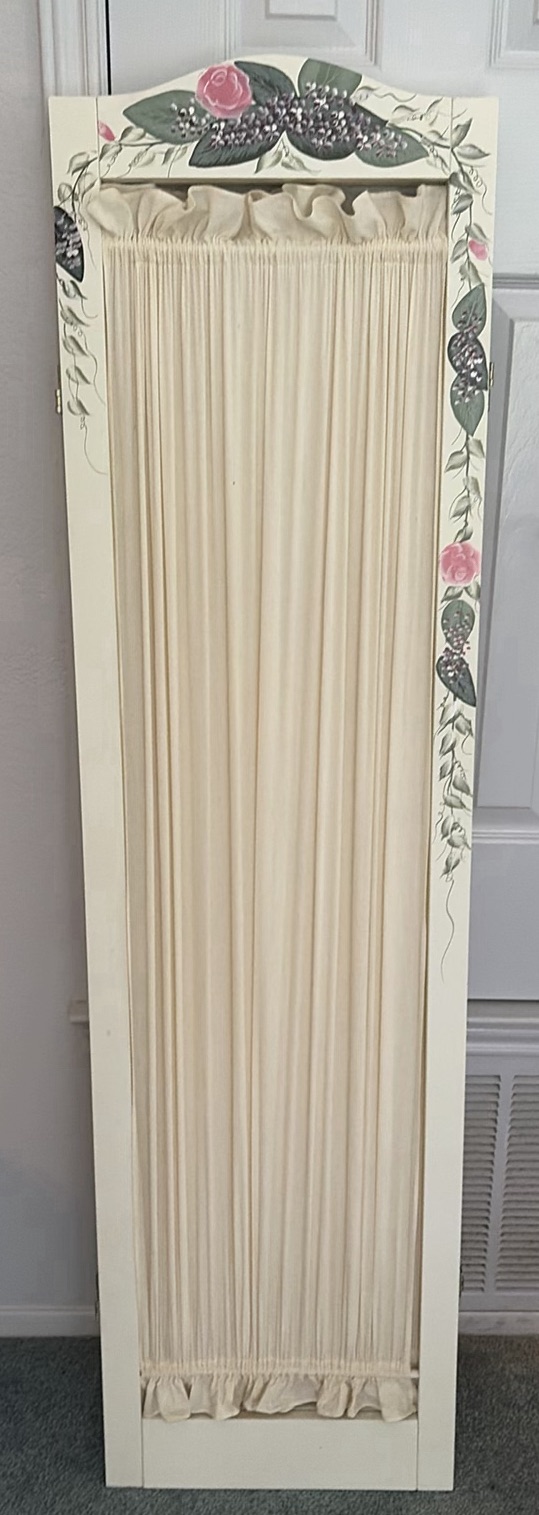 Decorative Folding Screen and Two-Drawer Filing Cabinet - image 1 of 7