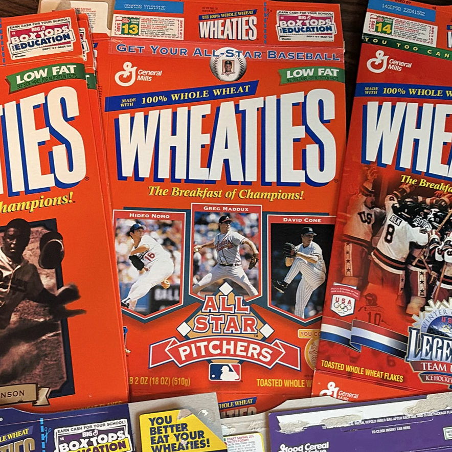 Collection of Wheaties Cereal Boxes Featuring Sports Themes - image 4 of 9