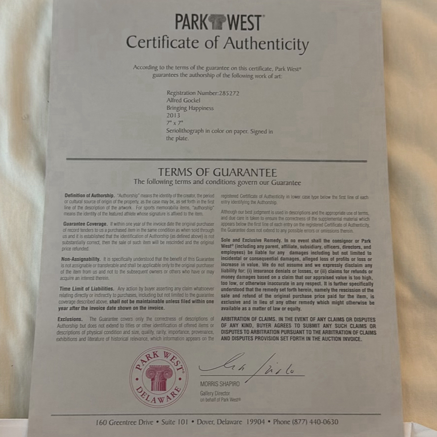 Park West Art Prints and Floral Painting with Certificates of Authenticity - image 6 of 8