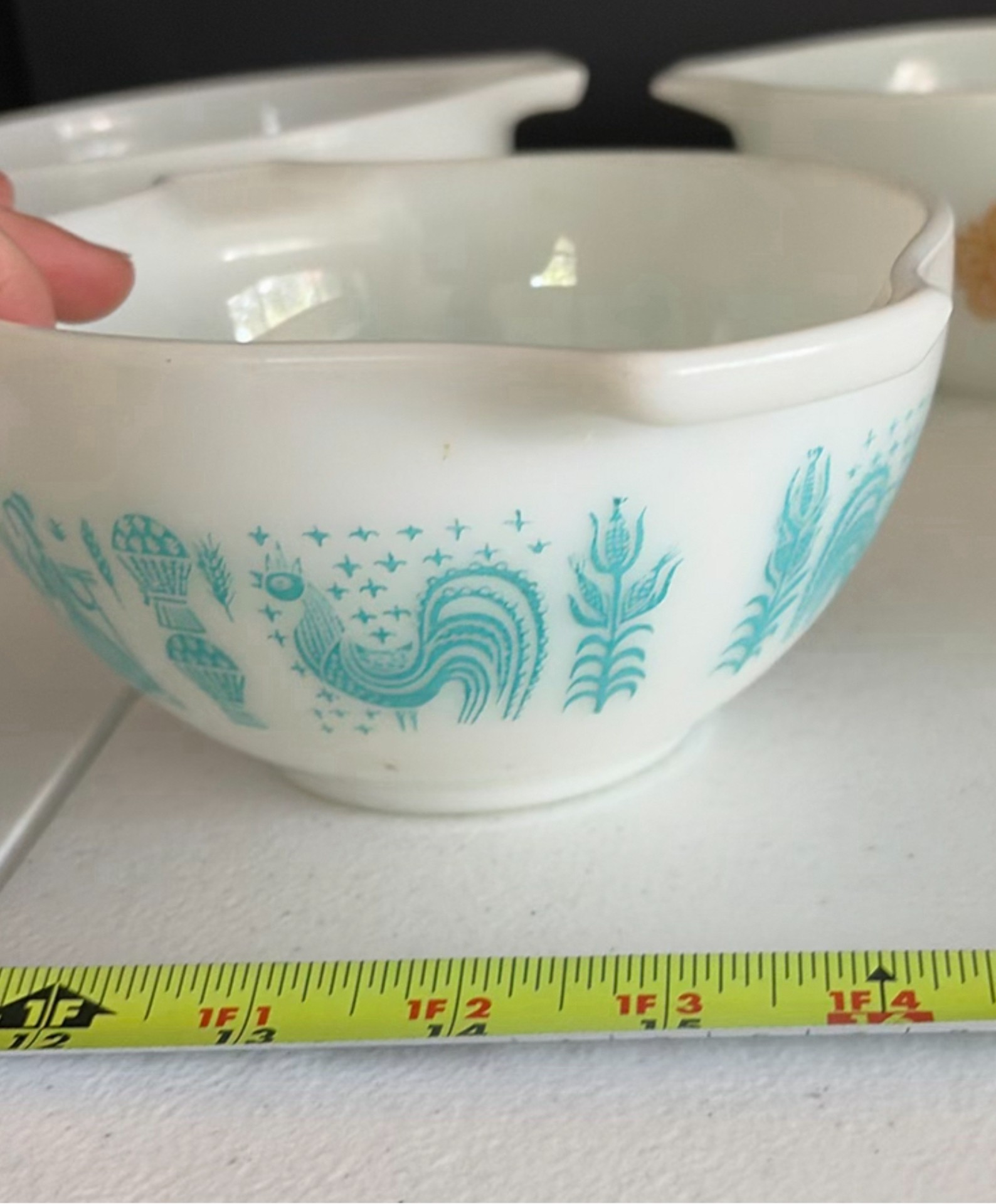 Vintage Milk Glass Mixing Bowls and Covered Casserole Dish - image 6 of 10