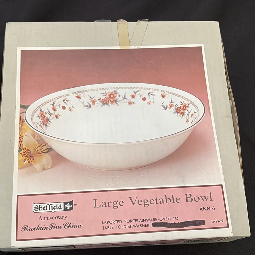 Floral Pattern Dinnerware Set with Plates, Cups, Saucers, Bowls, Platter, and Butter Dish - image 17 of 17