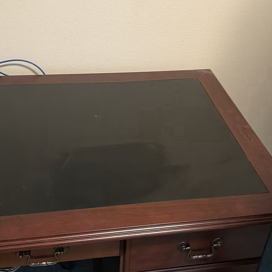 Wood Executive Desk with Drawers - image 5 of 8