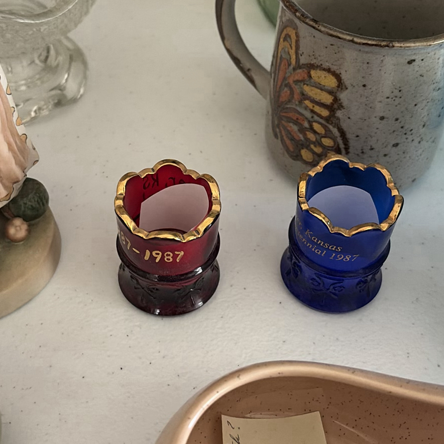Assorted Ceramic and Glass Decorative Pitchers, Teapots, and Figurines - image 7 of 9