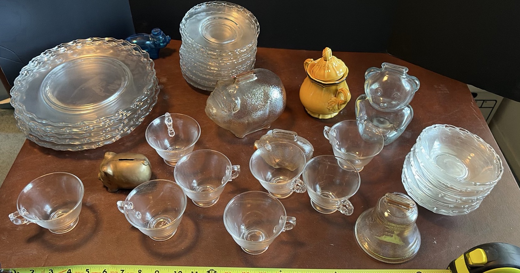 Assorted Glass Dinnerware and Decorative Items - image 1 of 14