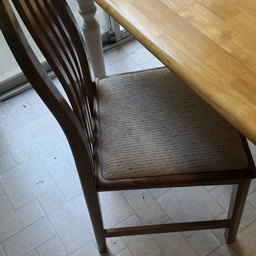 Wooden Dining Table and Two Chairs - image 4 of 10