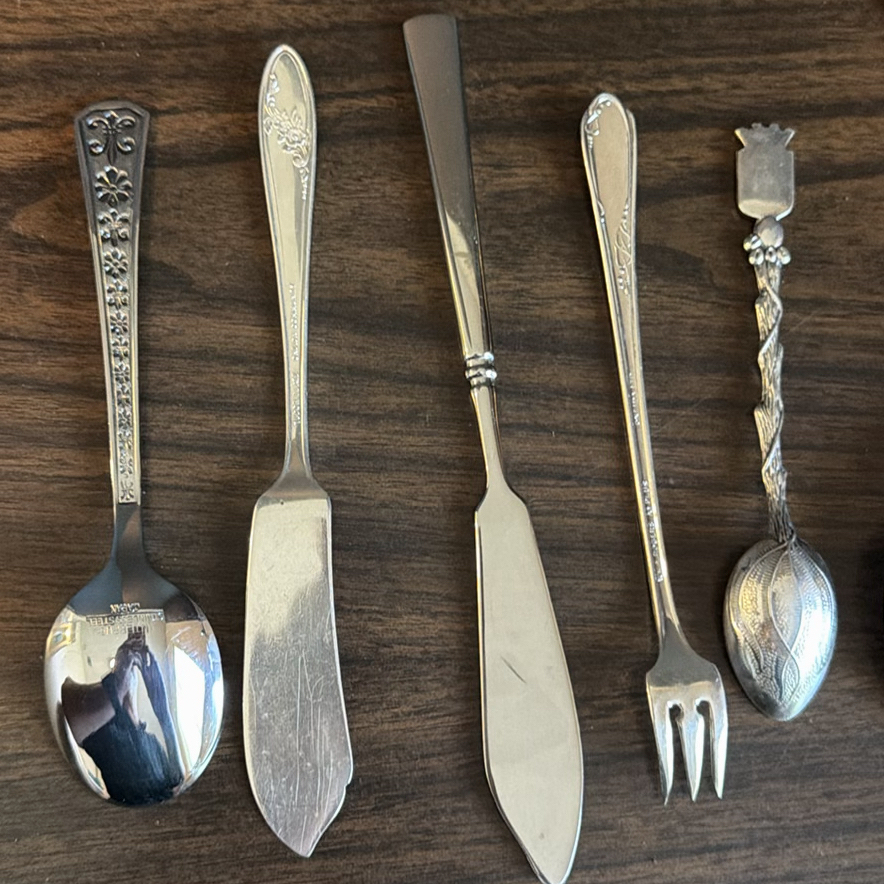 Assorted Silver-Tone Flatware and Serving Utensils - image 5 of 8
