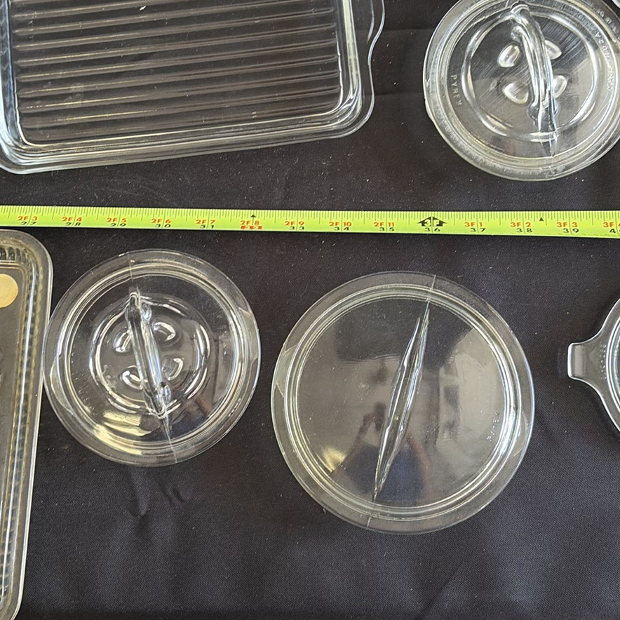 Collection of Clear Glass Serving Dishes and Lids - image 8 of 12