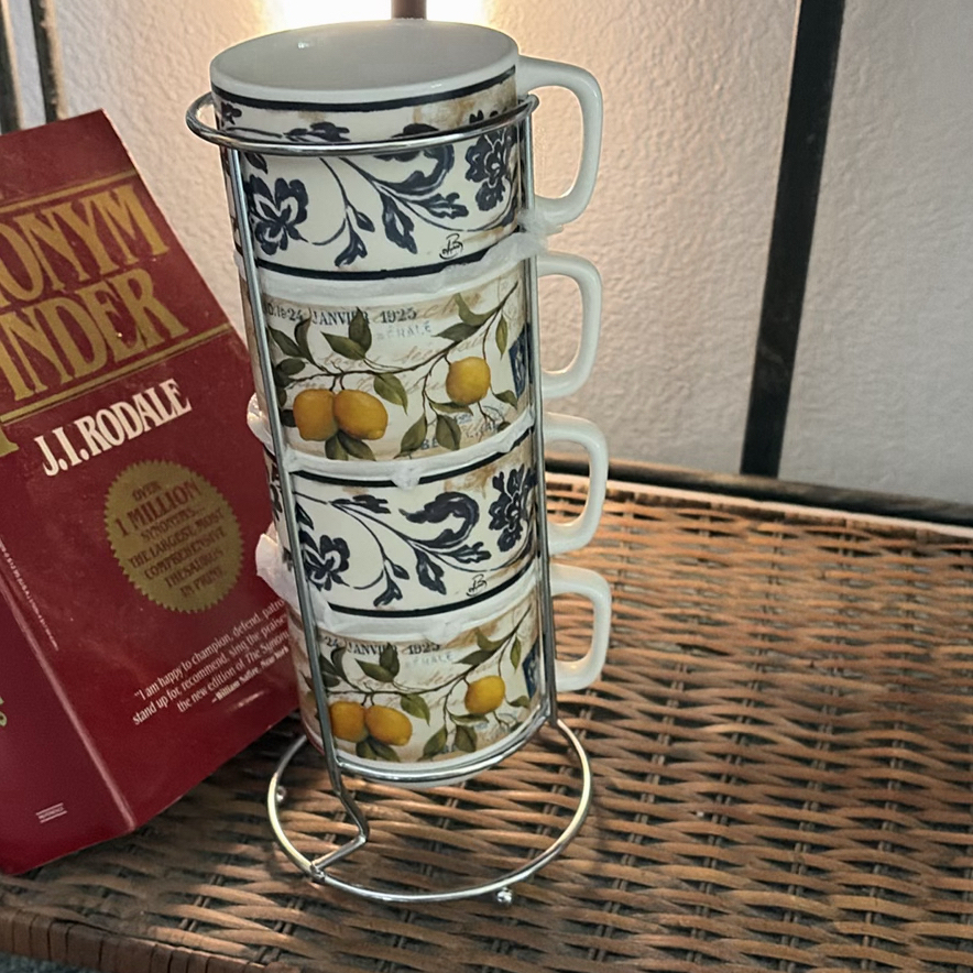 Metal and Wicker Shelving Unit with Books and Decorative Items - image 10 of 19