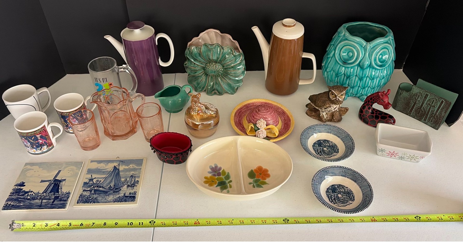 Assorted Vintage and Decorative Kitchenware and Figurines - image 1 of 17