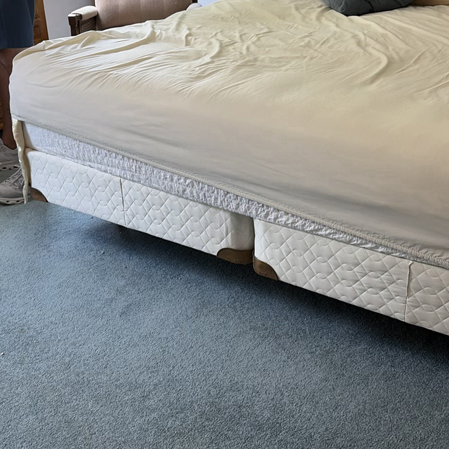 Metal Bed Frame with sleep number Mattress and Box Spring - image 4 of 8