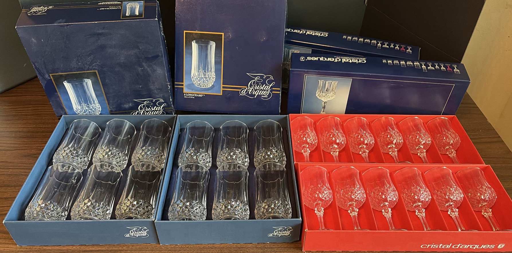 Cristal d'Arques Longchamp Crystal Glassware Set - image 1 of 6