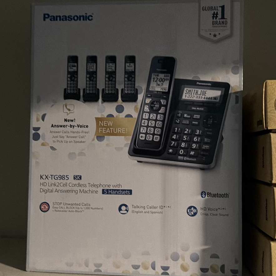 Panasonic Cordless Telephone System and Rotary Slide Trays - image 3 of 5