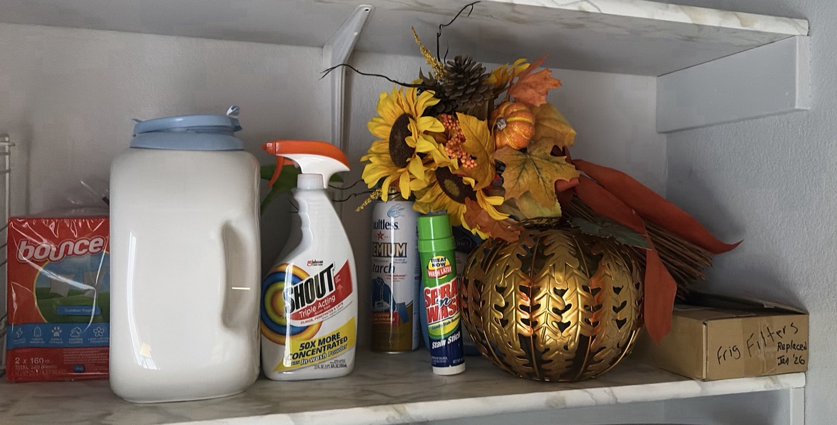 Cookbooks, Wire Shelf Basket, Laundry Supplies, and Fall Decor - image 2 of 6