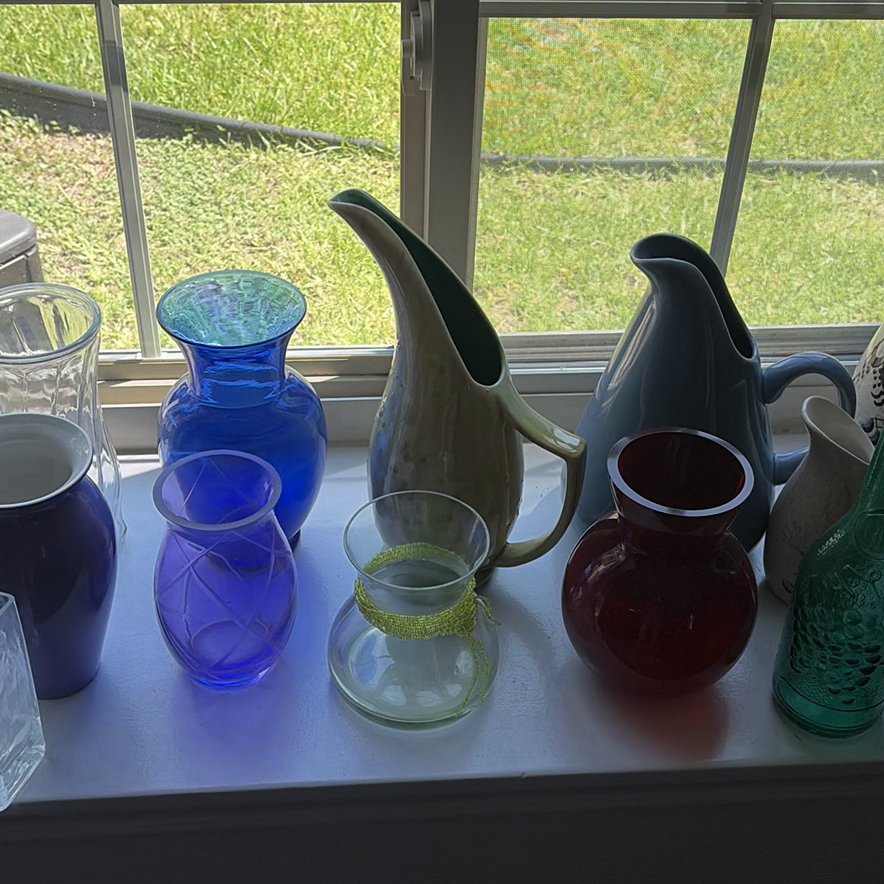 Collection of Decorative Glassware, Vases, and Ceramic Containers - image 6 of 10