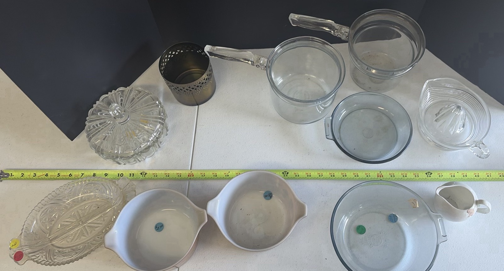 Assorted Glassware and Kitchen Serving Pieces - image 1 of 9