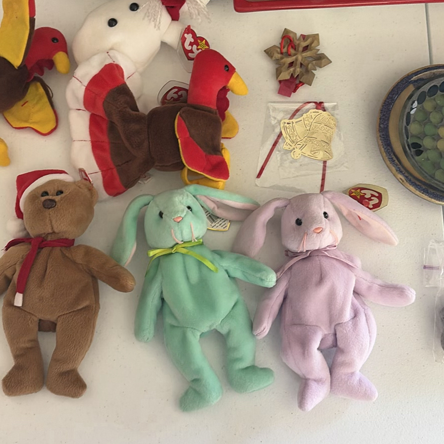 Assorted Plush Toys, Decorative Dishes, Shell Bowl, and Figurines - image 2 of 12