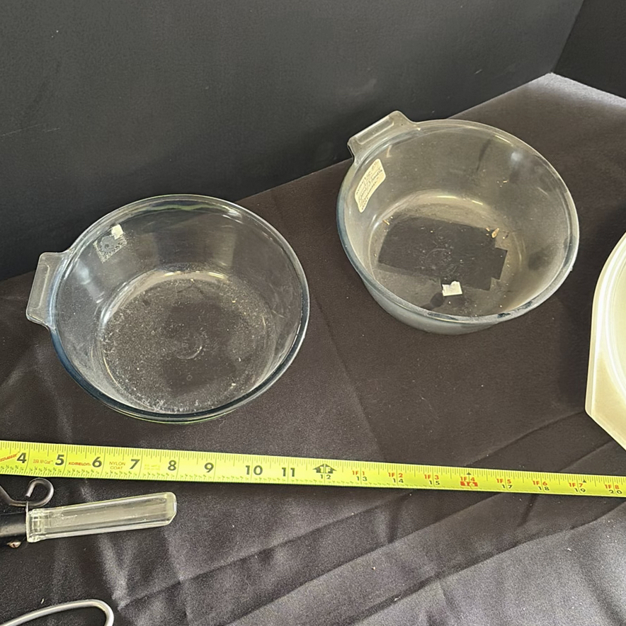Glass Bowls, Divided Serving Dish, and Kitchen Utensils - image 3 of 5