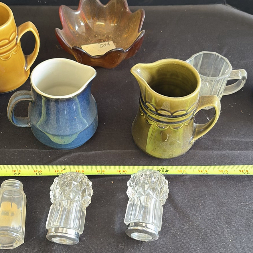 Assorted Ceramic Pitchers, Glass Shakers, and Serving Pieces - image 5 of 9