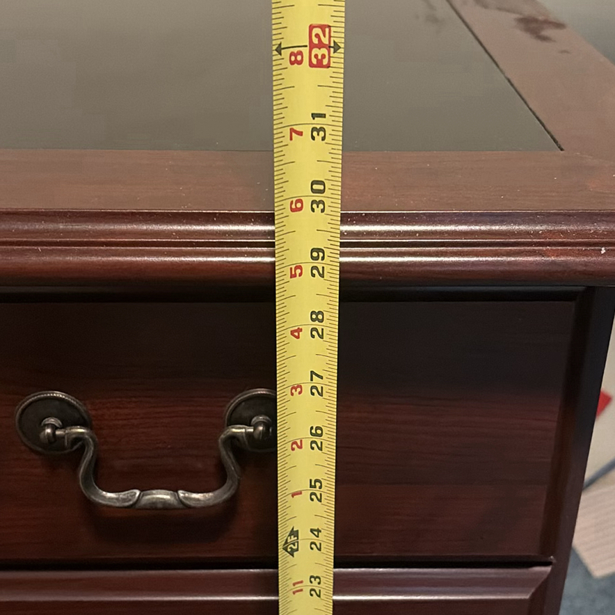 Wood Executive Desk with Drawers - image 3 of 8