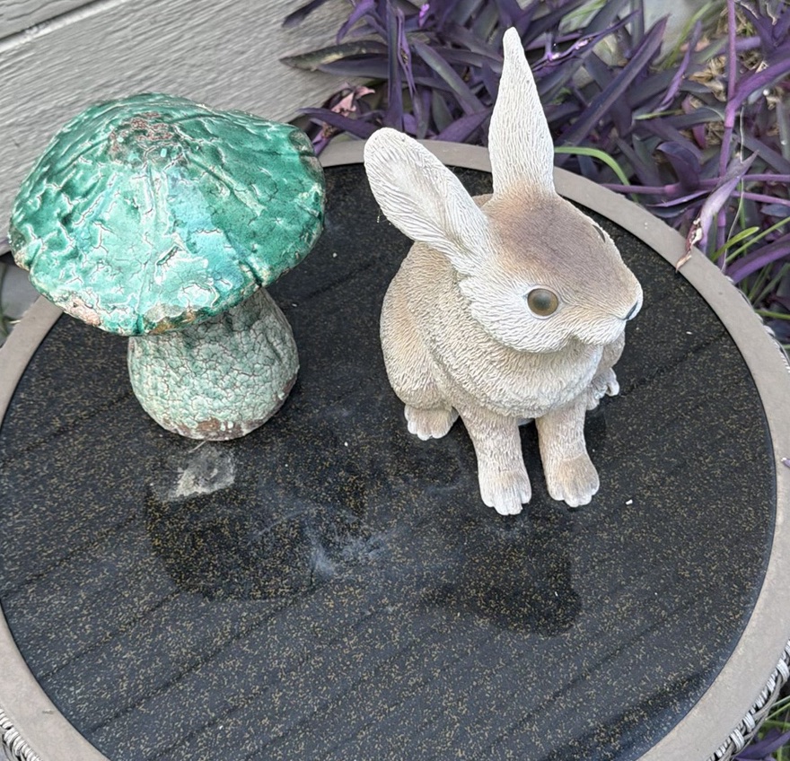 Outdoor Hose Reel Box, Side Table, and Garden Figurines - image 4 of 7