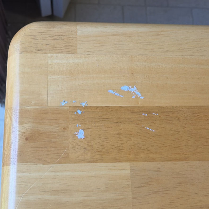 Wooden Dining Table and Two Chairs - image 7 of 10
