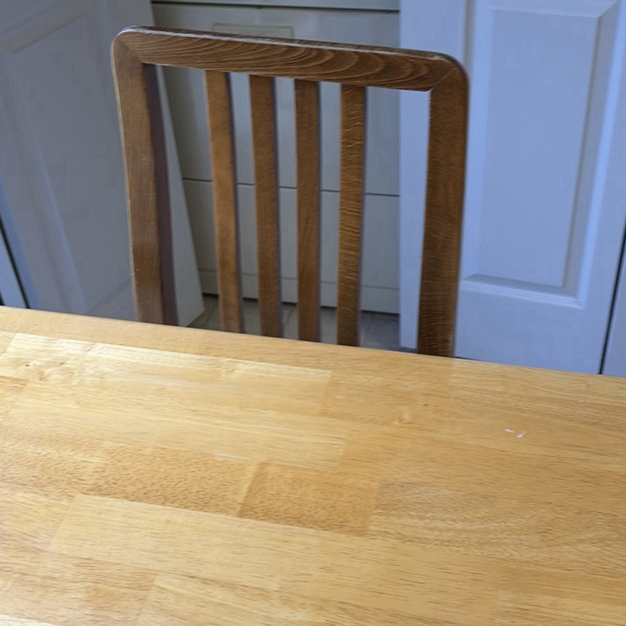 Wooden Dining Table and Two Chairs - image 6 of 10