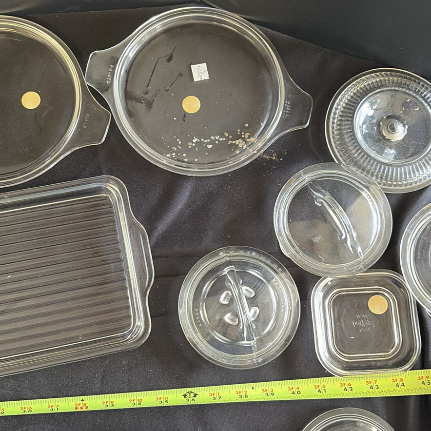 Collection of Clear Glass Serving Dishes and Lids - image 10 of 12