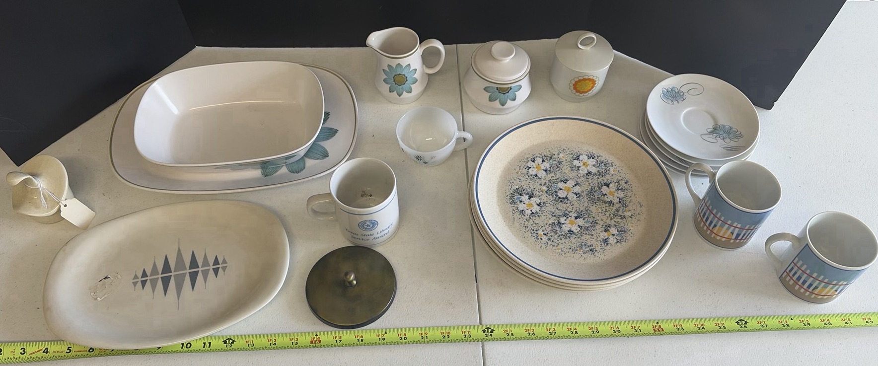 Assorted Ceramic Serving Dishes, Plates, Cups, and Mugs - image 1 of 13
