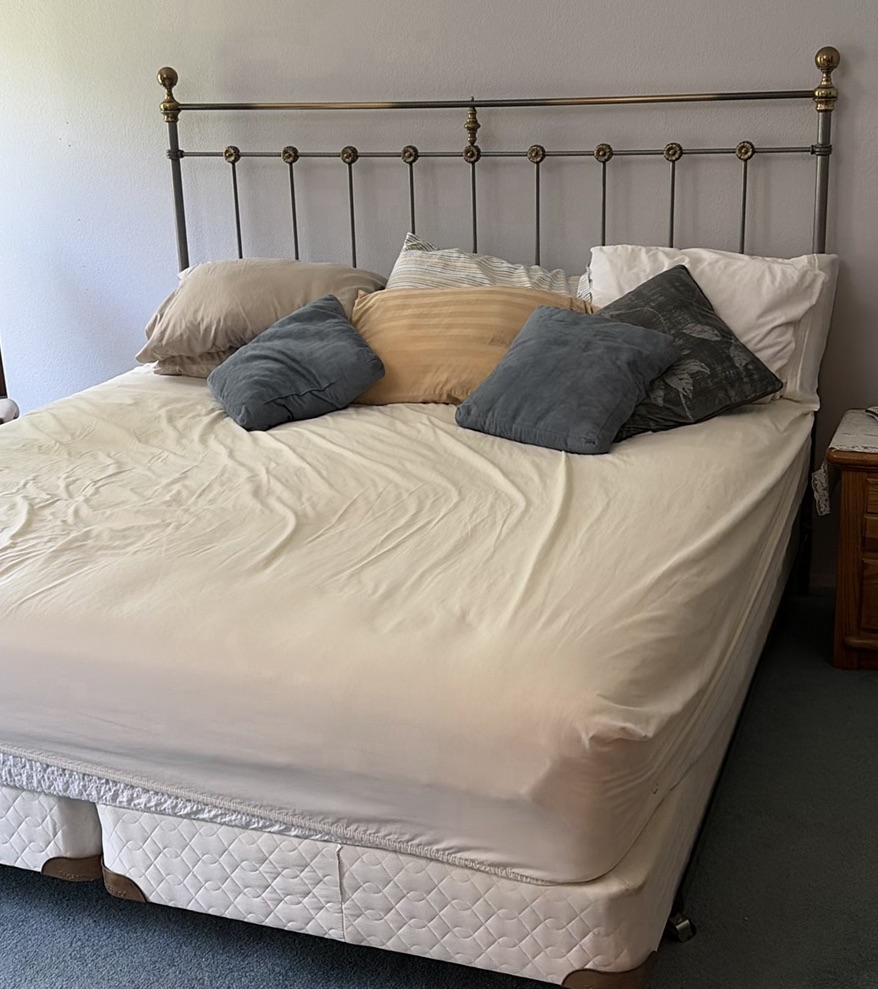 Metal Bed Frame with sleep number Mattress and Box Spring - image 1 of 8