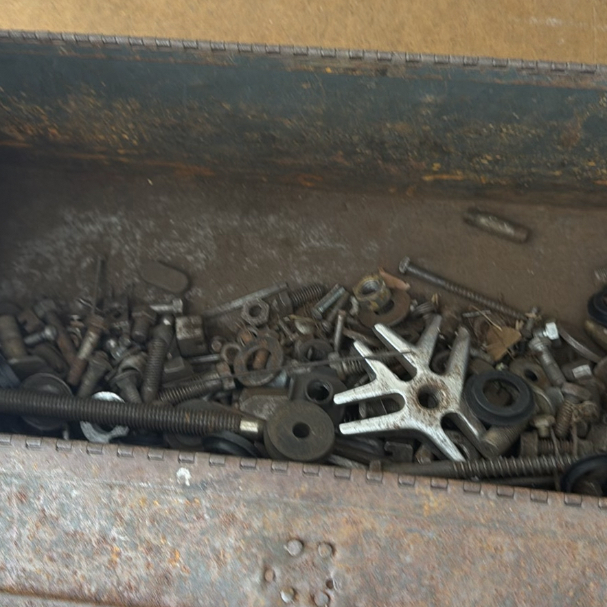 Craftsman Metal Toolbox with Assorted Hardware and Hammers - image 3 of 4