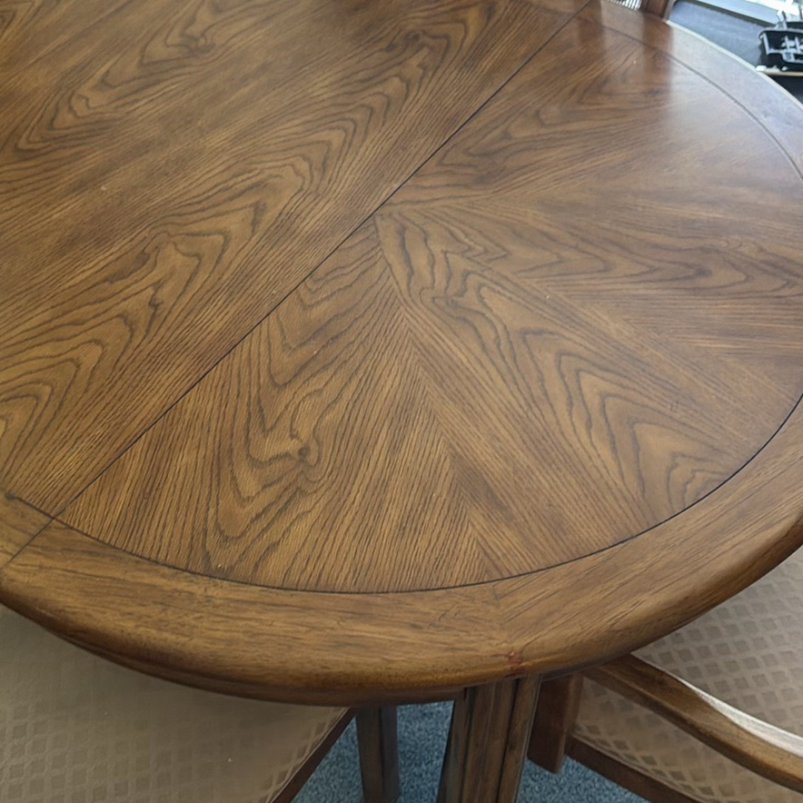Wood Dining Table and Chairs - image 4 of 6