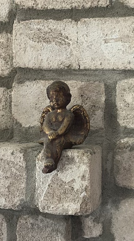 Decorative Wall Art, Mirror, and Angel Figurine - image 5 of 13