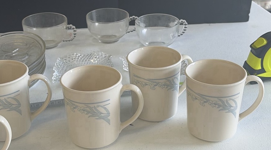 Assorted Ceramic Mugs, Glass Bowls, and Serving Dishes - image 4 of 10