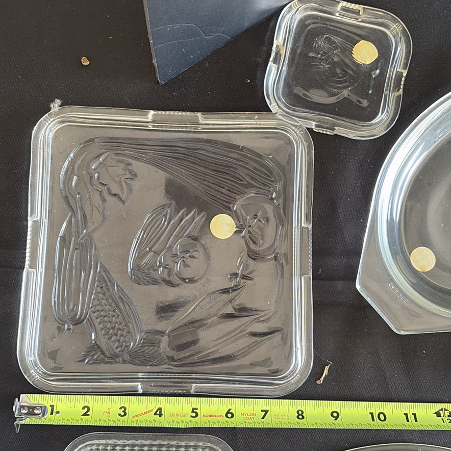 Collection of Clear Glass Serving Dishes and Lids - image 2 of 12