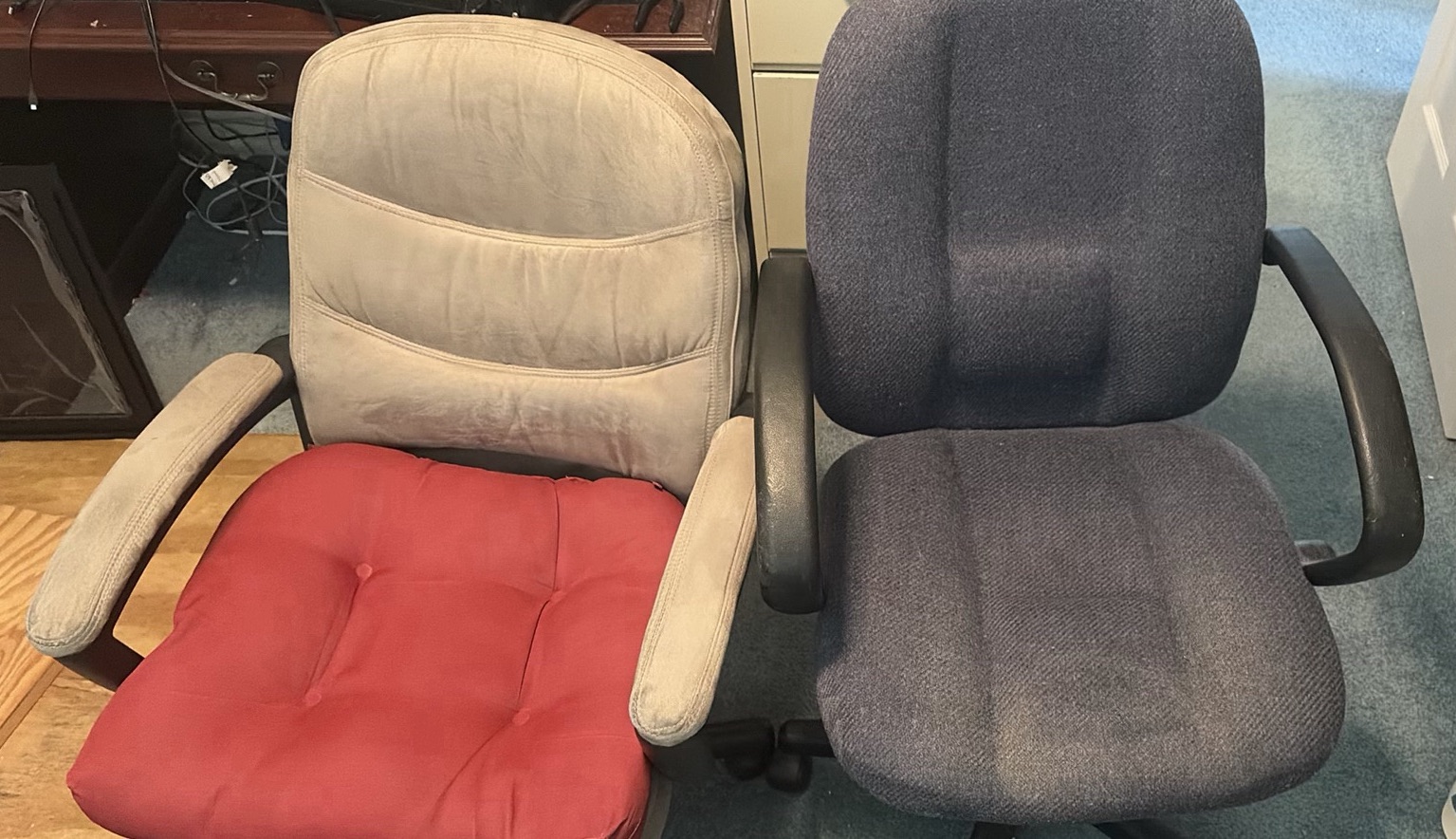 Two Office Chairs With Seat Cushion - image 1 of 8