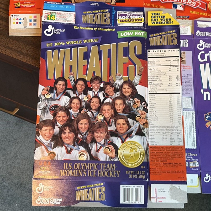 Collection of Wheaties Cereal Boxes Featuring Sports Themes - image 2 of 9