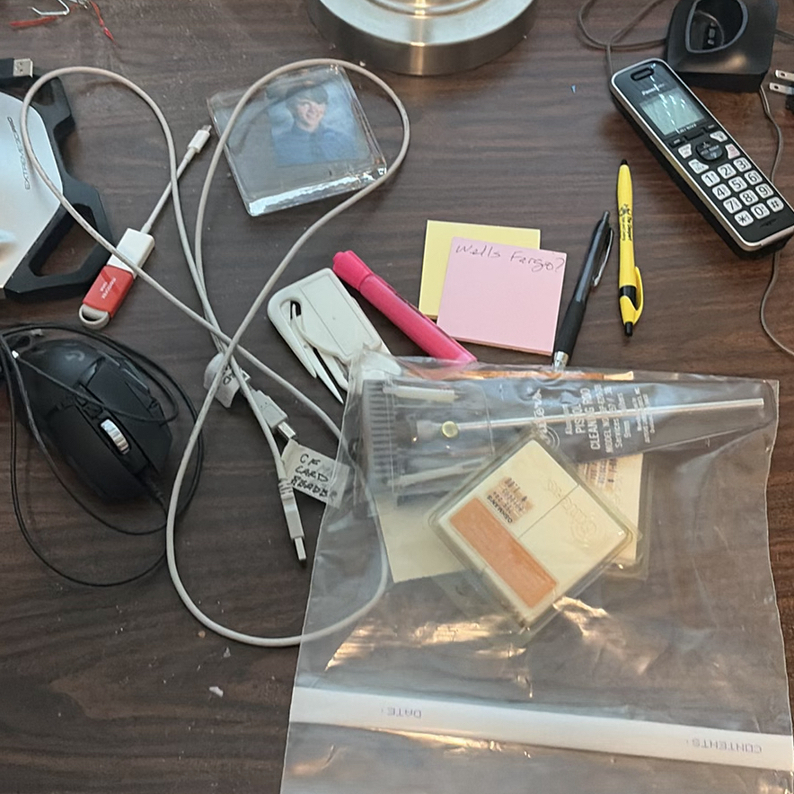 Desk Lamp, Fan, Logitech Joystick, Electronics Accessories and Office Items - image 4 of 8