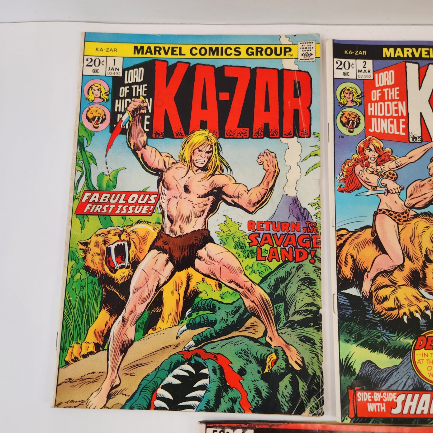 Ka-Zar Lord of the Hidden Jungle #1,2, Savage #1 - image 2 of 5