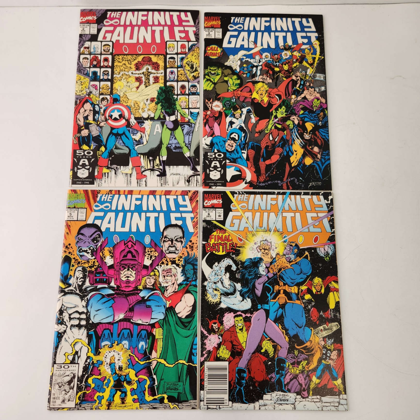 Marvel Infinity Gauntlet #2, 3, 5, 6 - image 1 of 5