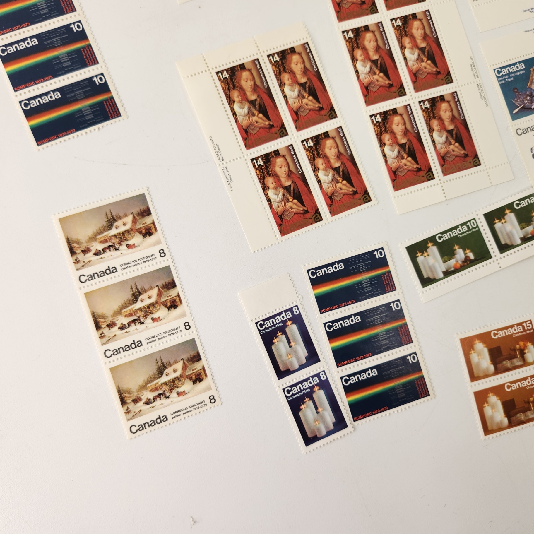 70+ Canada Post Assorted 1970's Stamps Christmas Inuit Queen Elizabeth - image 3 of 8