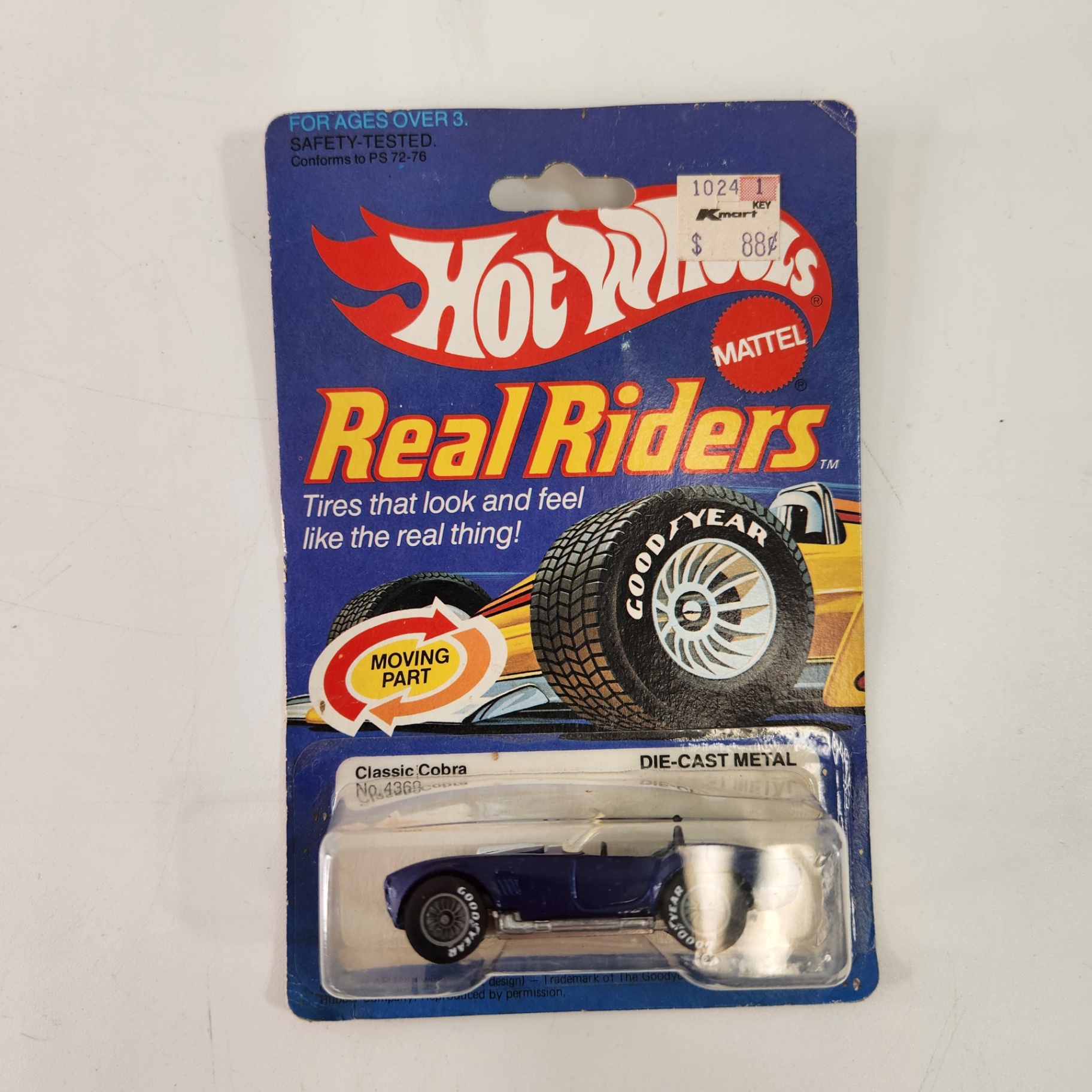Hot Wheels Real Riders Classic Cobra 1982 New in Blister - image 1 of 6