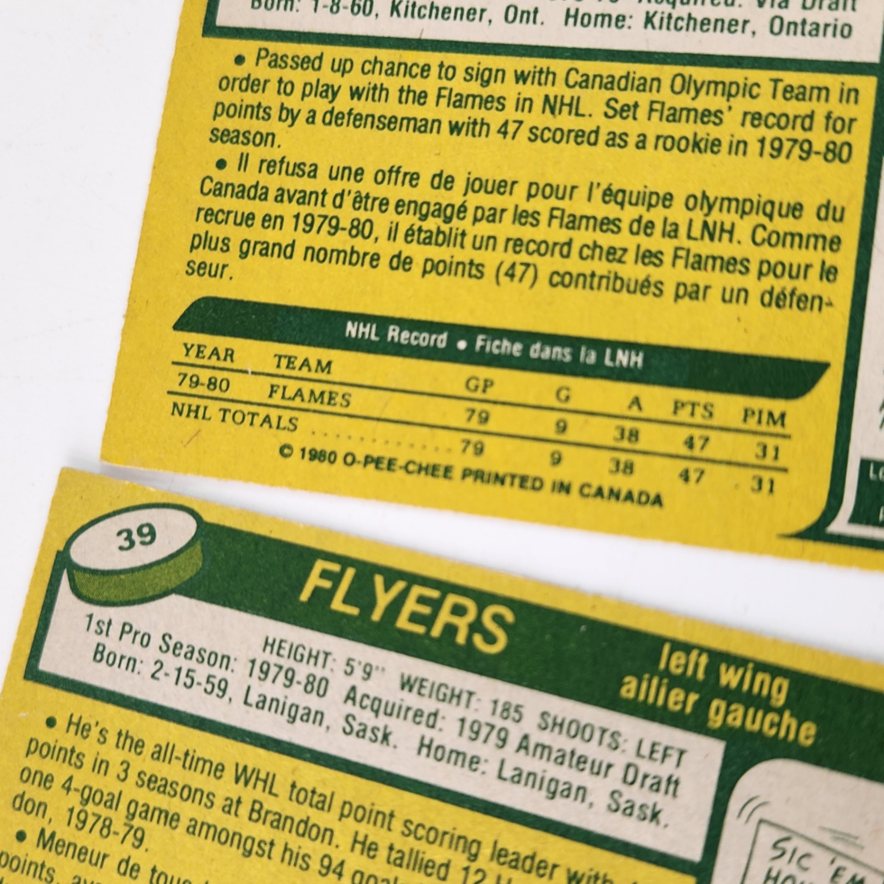 13 O-Pee-Chee Hockey Cards 1979-1981 - image 6 of 8