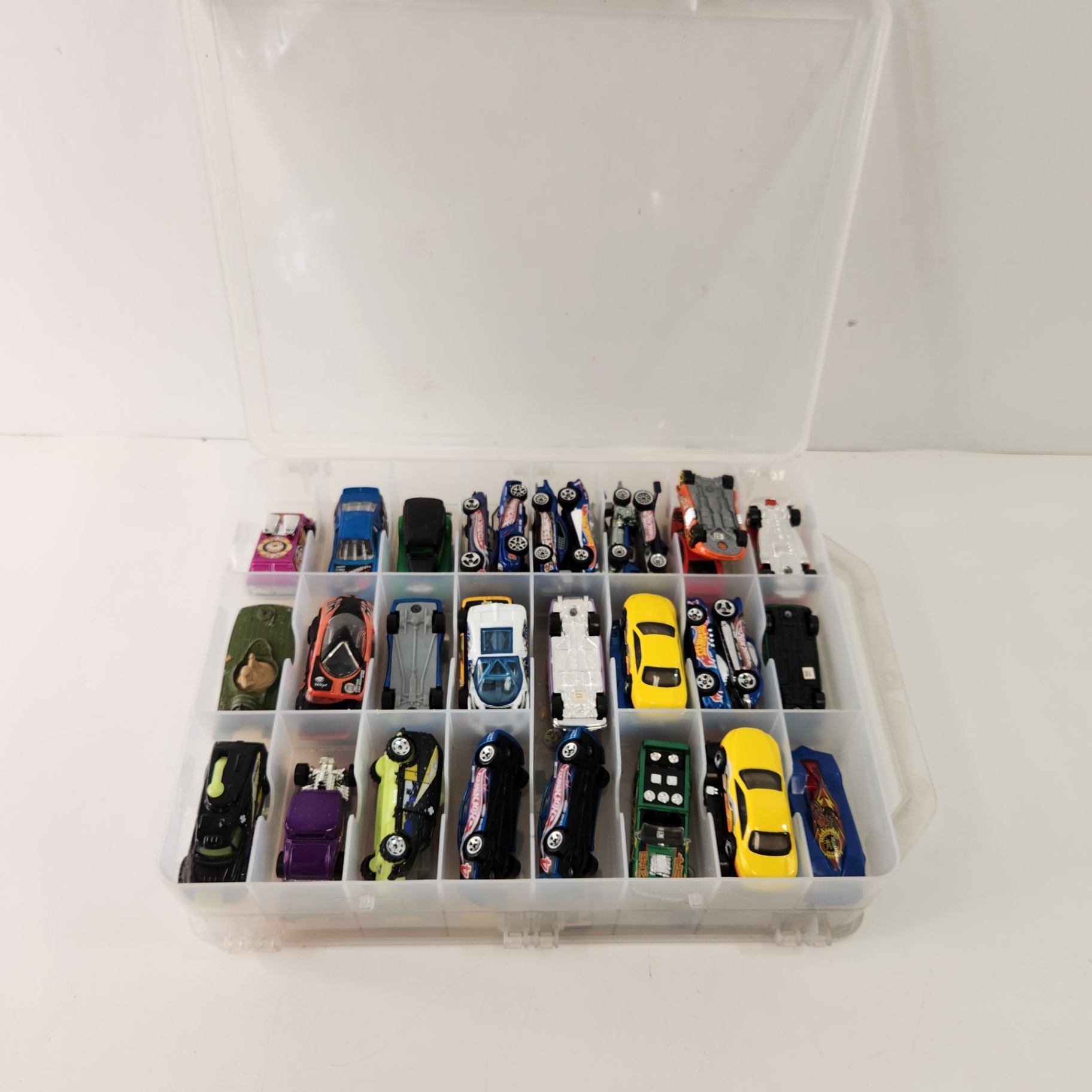 56 Assorted Diecast Toy Cars w/ Case Hot Wheels Matchbox - image 1 of 7